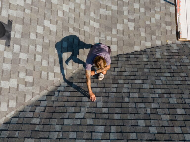 Residential Roof Inspection Drone Photos
